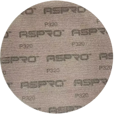 Шлифовальный круг (диск) на сетчатой основе ASPRO D225 мм, P320